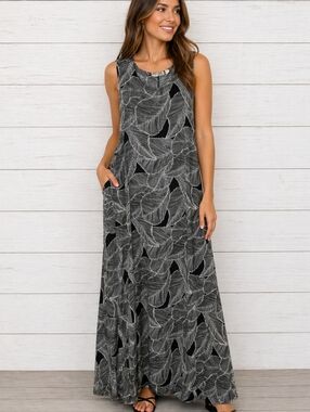 Attitudes by Renee | Dresses | Attitudes By Renee Tall Como Jersey Flutter  Sleeve Maxi Dress Black Tall | Poshmark